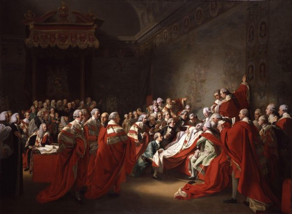 The Collapse of the Earl of Chatham in the House of Lords (or The Death of the Earl of Chatham)